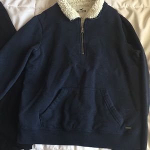 Girls Sherpa-lined Half-zip Sweatshirt
